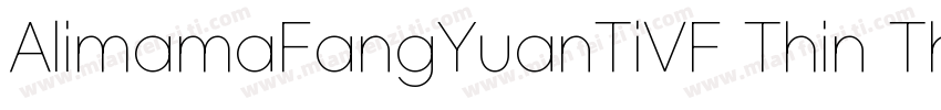 AlimamaFangYuanTiVF Thin Thin字体转换